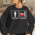 Your Husband My Husband Firefighter Thin Red Line Wife Gift Women Crewneck Graphic Sweatshirt Gifts for Her