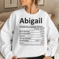 Abigail Nutrition Personalized Name Christmas Women Sweatshirt Gifts for Her Abigail Nutrition Personalized Name Christmas Women Sweatshirt Gifts for Her