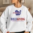 Billsgiving Happy Thanksgiving Chicken American Football Women Sweatshirt Gifts for Her