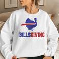Billsgiving Happy Thanksgiving Chicken Football Women Sweatshirt Gifts for Her