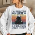 Black Cat Im A Grumpy Old Nurse My Level Of Sarcasm Nursing Women Sweatshirt Gifts for Her Black Cat Im A Grumpy Old Nurse My Level Of Sarcasm Nursing Women Sweatshirt Gifts for Her
