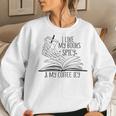 I Like My Books Spicy And My Coffee Icy Skeleton Hand Book Women Sweatshirt Gifts for Her