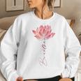Womens Breathe Yoga Meditation Women Sweatshirt Gifts for Her