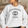 Champagne Gang Mom Womens Girlfriend Mothers Women Sweatshirt Gifts for Her