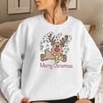 Christmas Deer Merry Christmas Women Crewneck Graphic Sweatshirt Gifts for Her Christmas Deer Merry Christmas Women Crewneck Graphic Sweatshirt Gifts for Her