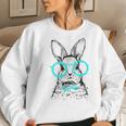 Cute Bunny With Glasses Hipster Stylish Rabbit Women Women Sweatshirt Gifts for Her