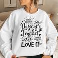 Enough Tough To Be A Daycare Teacher Childcare Worker Job Women Sweatshirt Gifts for Her