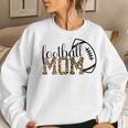 Football Mom Leopard Football Mama Game Day Football Womens Women Sweatshirt Gifts for Her