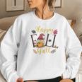 Funny Fall Gnomes Happy Fall Yall Women Crewneck Graphic Sweatshirt Gifts for Her