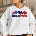 Happy Billsgiving Chicken Football Lover Thanksgiving Turkey Women Sweatshirt Gifts for Her