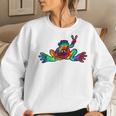 Hippie Hawaiian Peace Frog Tie Dye Boys Women Women Sweatshirt Gifts for Her