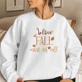 I Love Fall Most Of All Funny Autumn Women Crewneck Graphic Sweatshirt Gifts for Her