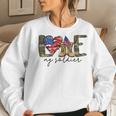 I Love My Soldier MilitaryMilitary Army Wife Women Crewneck Graphic Sweatshirt Gifts for Her