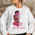 Im The Storm Black Women Breast Cancer Survivor Pink Ribbon Women Crewneck Graphic Sweatshirt Gifts for Her