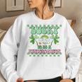 Lucky To Be A Kindergarten Teacher Groovy St Patricks Day Women Crewneck Graphic Sweatshirt Gifts for Her