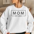 Mom Est 2023 Promoted To Mother 2023 First Women Sweatshirt Gifts for Her