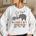 Mothers DayOur First Mothers Day Together Elephant Design Women Crewneck Graphic Sweatshirt Gifts for Her