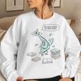 Teacher Library Read Mo Books Pigeon Reading Library Women Sweatshirt Gifts for Her