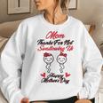 Thanks For Not Swallowing Us Happy Mothers Day Fathers Day Women Crewneck Graphic Sweatshirt Gifts for Her
