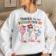 Thanks For Not Swallowing Us Happy Mothers Day Fathers Day Women Crewneck Graphic Sweatshirt Gifts for Her