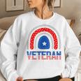 Veterans Day Veteran Appreciation Respect Honor Mom Dad Vets V2 Women Crewneck Graphic Sweatshirt Gifts for Her