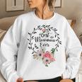 Womens Best Mawmaw Ever Floral Decoration Grandma Women Crewneck Graphic Sweatshirt Gifts for Her