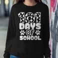 101 Days Of School Dog Paws 100Th Days Smarter Teacher Kids  Women Crewneck Graphic Sweatshirt
