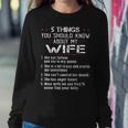 5 Things You Should Know About My Wife Has Tattoos On Back Women Crewneck Graphic Sweatshirt Funny Gifts