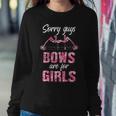 Archery Mom Camo Pink Bow Sorry Guys Bows For Girls Women Crewneck Graphic Sweatshirt Funny Gifts