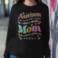 Autism Mom Life Autism Awareness Month Mama Autistic Vintage Women Sweatshirt Unique Gifts
