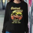 Awesome Retired 2023 I Worked My Whole Life Women Men Women Crewneck Graphic Sweatshirt Funny Gifts