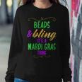 Beads & Bling Its A Mardi Gras Thing Cool Gift For Womens Women Crewneck Graphic Sweatshirt Personalized Gifts