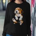 Beagle Pocket Funny Mom Dad Kid Lover Themed Gifts Men Women Women Crewneck Graphic Sweatshirt Funny Gifts