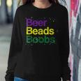 Beers Beads Boobs Funny Mardi Gras 2023 New Orleans Carnival Women Crewneck Graphic Sweatshirt Personalized Gifts