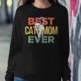 Best Cat Mom Ever Funny Cat Momy Gift 1398 Women Crewneck Graphic Sweatshirt Funny Gifts