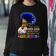 Black Afro American Autism Awareness Mom Rainbow Sparkle Women Crewneck Graphic Sweatshirt Personalized Gifts