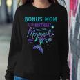 Bonus Mom Of The Birthday Mermaid Theme Party Squad Security Women Sweatshirt Unique Gifts