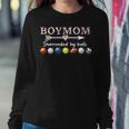 Womens Boy Mom Surrounded By Balls Tshirt For Women Women Sweatshirt Unique Gifts