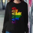 Canada Day Gay Half Canadian Flag Rainbow Lgbt T-Shirt Women Sweatshirt Unique Gifts