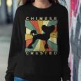 Womens Chinese Crested Dog Retro 70S Vintage Women Sweatshirt Unique Gifts