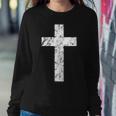 Christian Cross The Message Jesus Loves You Women Sweatshirt Unique Gifts