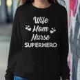 Cute Mothers Day Wife Mom Nurse Superhero Mommy & Womens V2 Women Crewneck Graphic Sweatshirt Funny Gifts