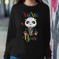 Cute Panda Bear Lovers Mama Bear Autism Mother Puzzle Baby Women Crewneck Graphic Sweatshirt Funny Gifts