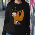Cute Sloth With Funny Quote Relax Take It Easy Women Crewneck Graphic Sweatshirt Funny Gifts