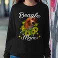 Dog Mom Sunflower Beagle Mom Women Sweatshirt Unique Gifts