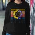 Eagle Syndrome Mom Sunflower Vintage Awareness Warrior Women Crewneck Graphic Sweatshirt Funny Gifts