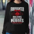 Firefighter Proud Mom With Their Heroes For Mothers Day Women Crewneck Graphic Sweatshirt Funny Gifts