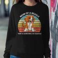Funny Beagle Mom Of A Beagle That Is Sometimes An Asshole Women Crewneck Graphic Sweatshirt Funny Gifts
