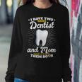 Funny Dentist Mom Vintage Mothers Day Gift Job Title Women Crewneck Graphic Sweatshirt Funny Gifts