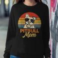 Funny Dog Pitbull Mom Pittie Mom Mothers Day  Women Crewneck Graphic Sweatshirt Personalized Gifts